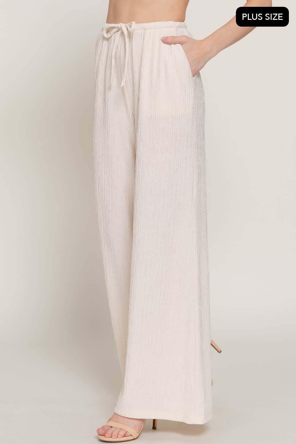PLUS Crinkle Pallazo Pant