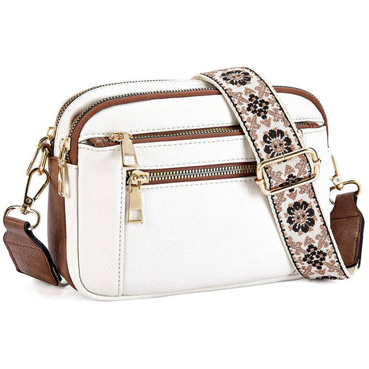 Back to Basics Double Zip Crossbody