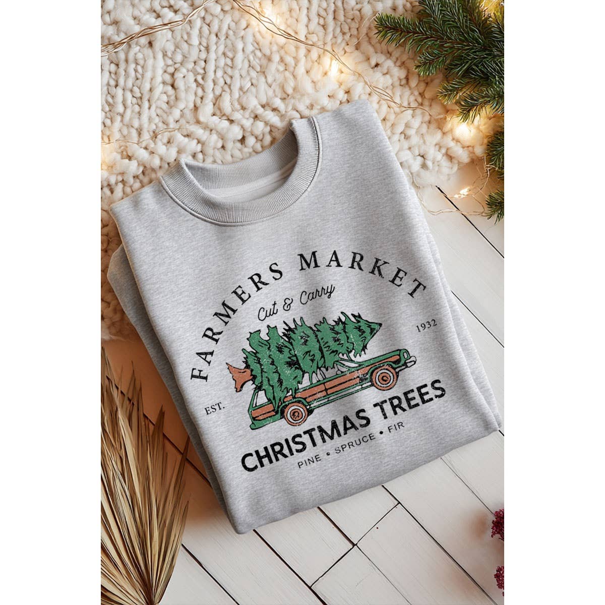 FARMERS MARKET CUT MINERAL GRAPHIC SWEATSHIRTS