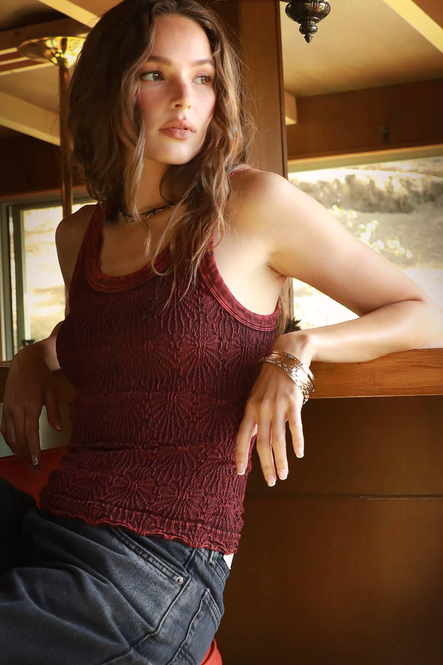 Vintage Reversible Lace Top