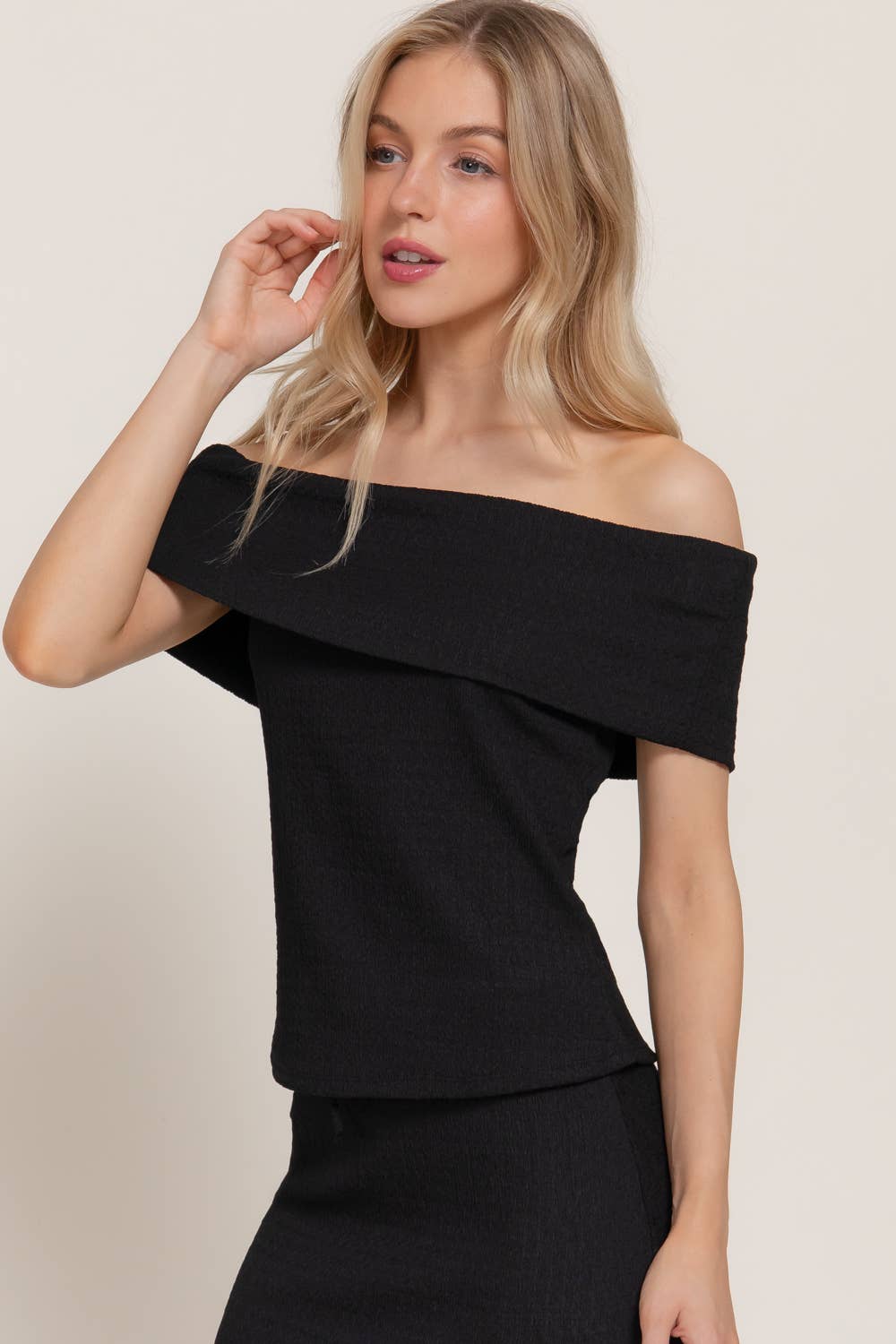 Come Sail Away Off Shoulder Top