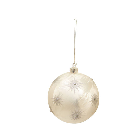 Silver/Platinum W/ Snowflake Glass