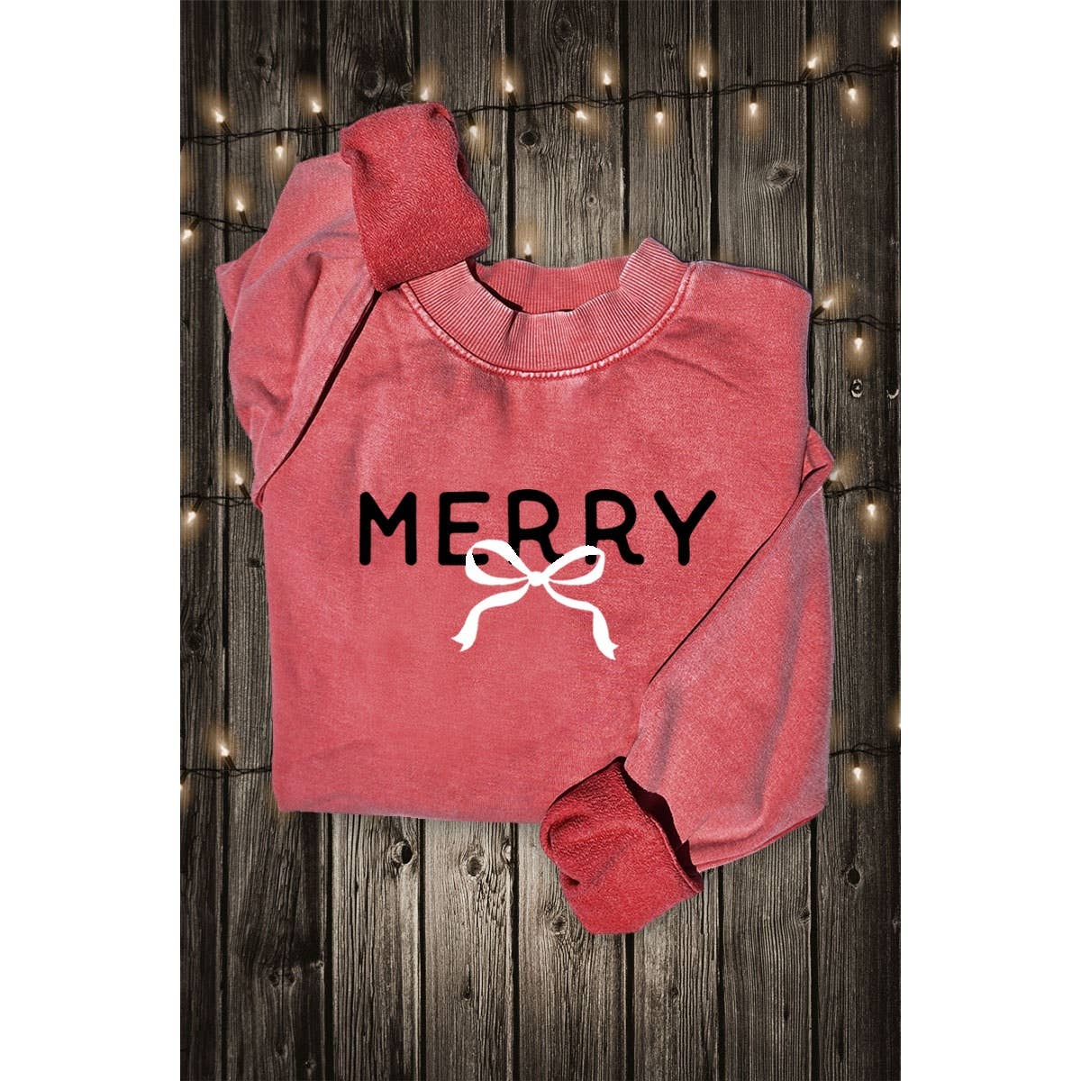 Merry Ribbon Graphic Sweatshirt