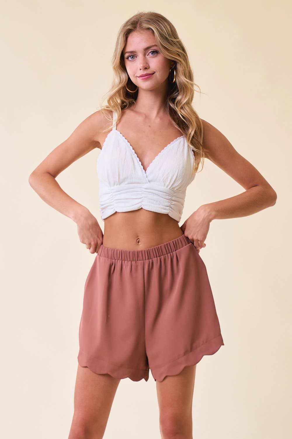 Scallop Shorts - 8641P