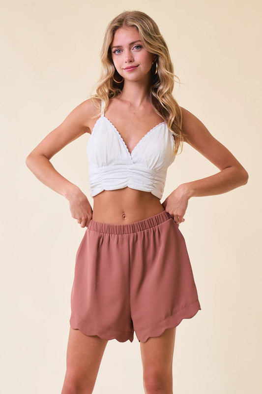 Simply Scalloped Shorts