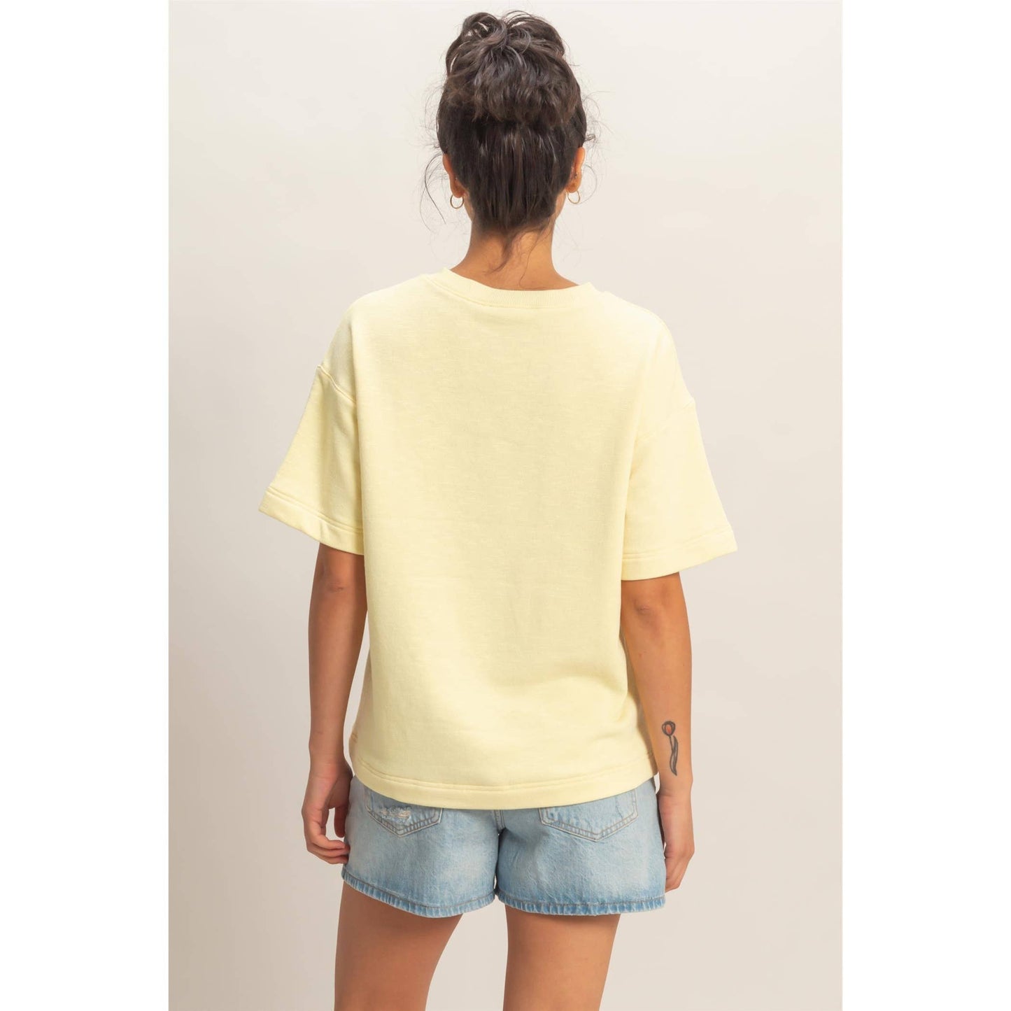 Saige Rolled Sleeve Top