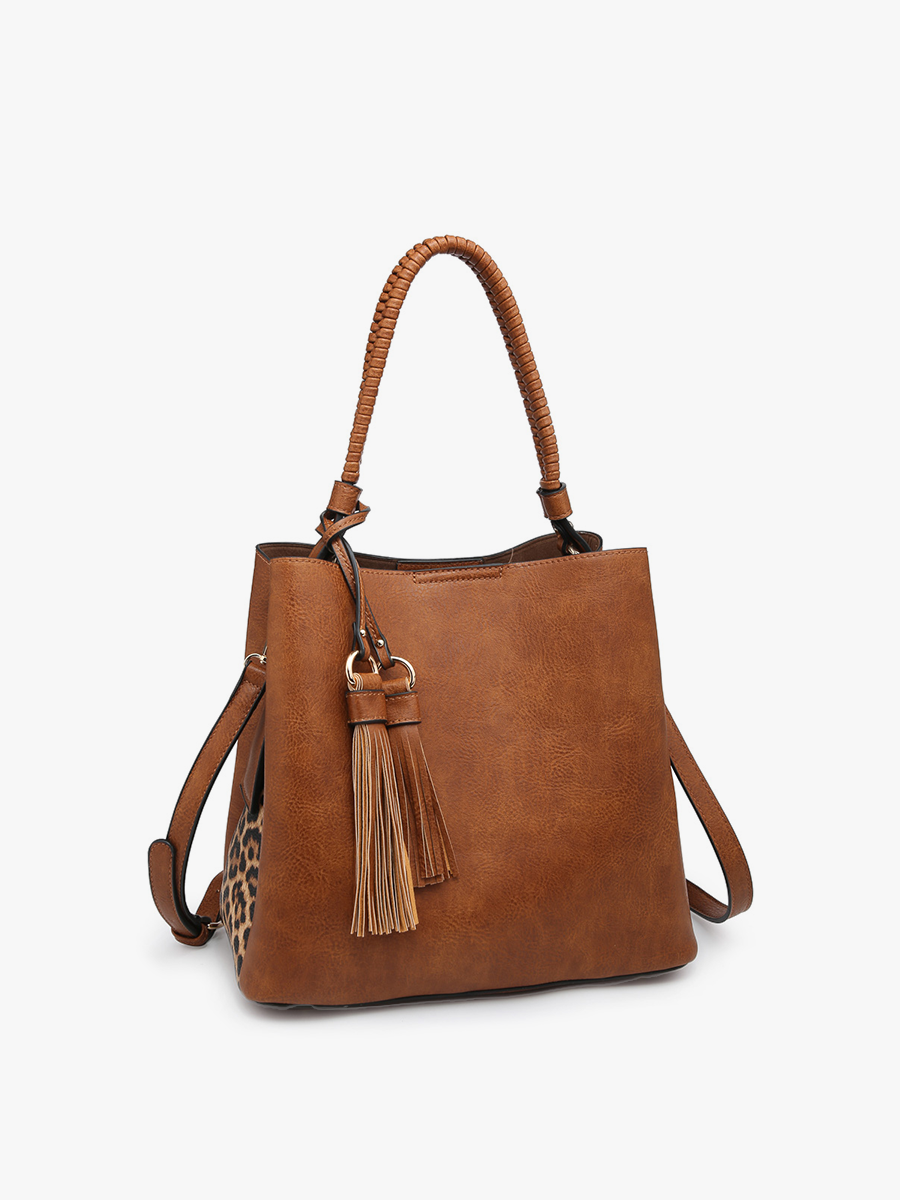 Olivia Animal Print Hobo Bag