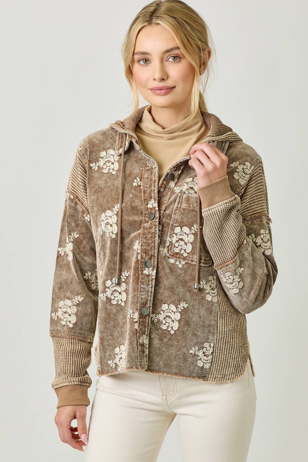 Baby Blues Floral Shacket