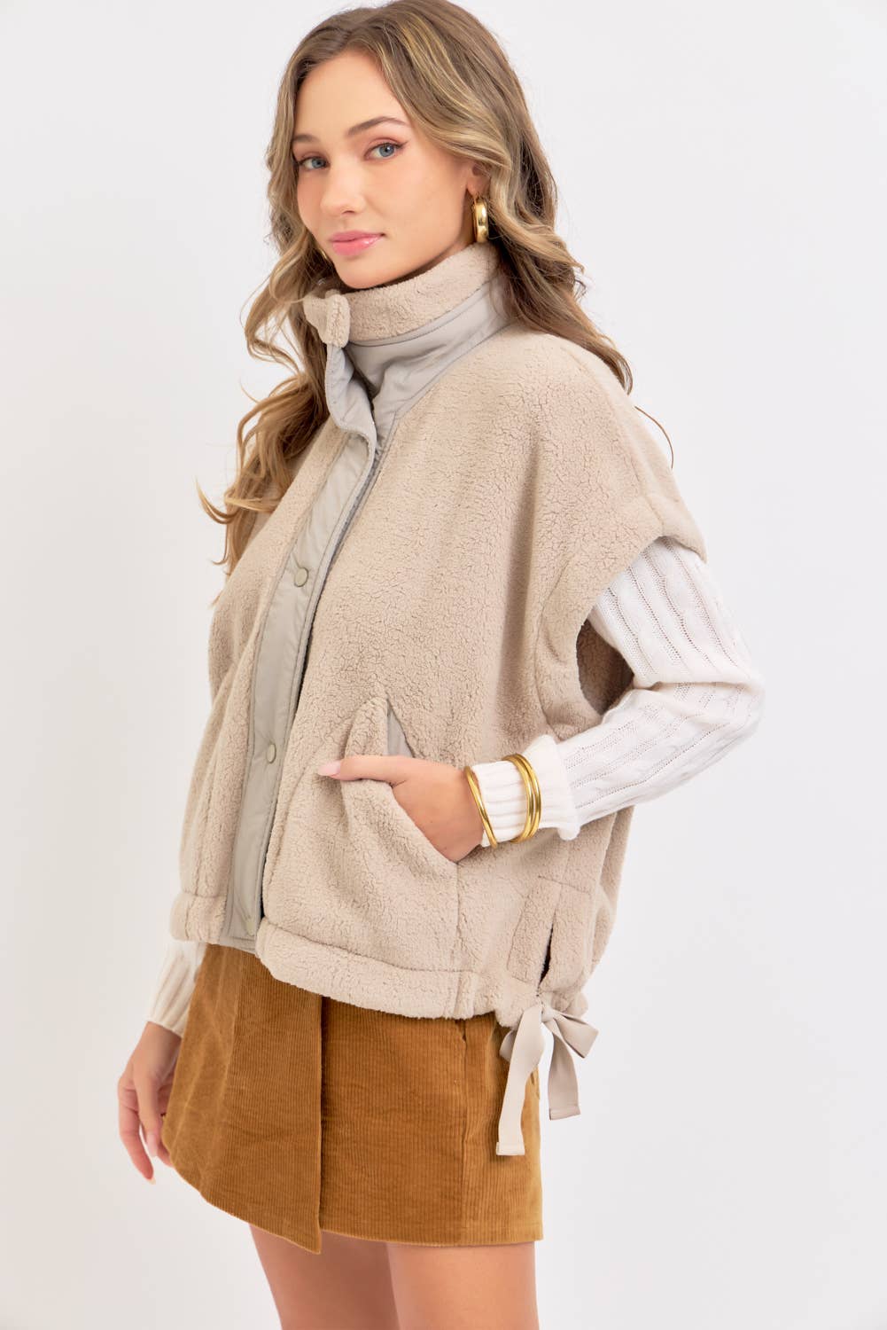 Cozy Are We Fleece Vest