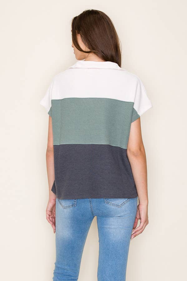 Saige Colorblock Top