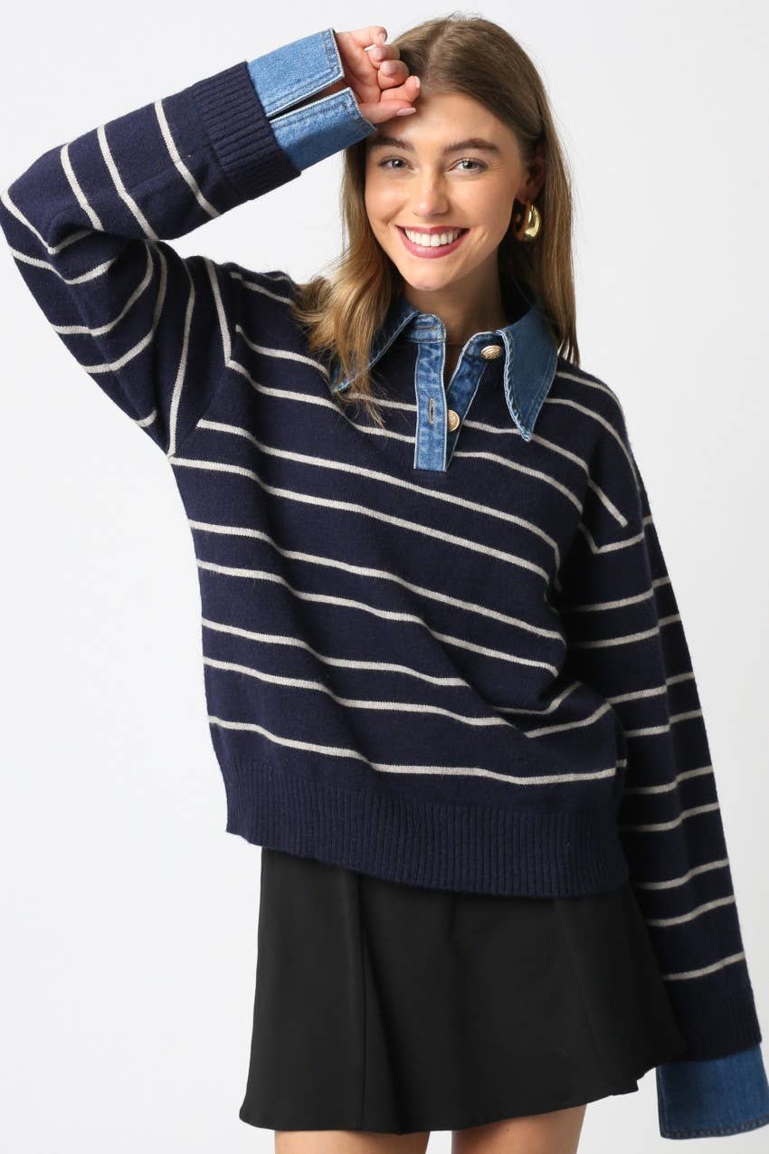 Hadley Striped Layered Sweater