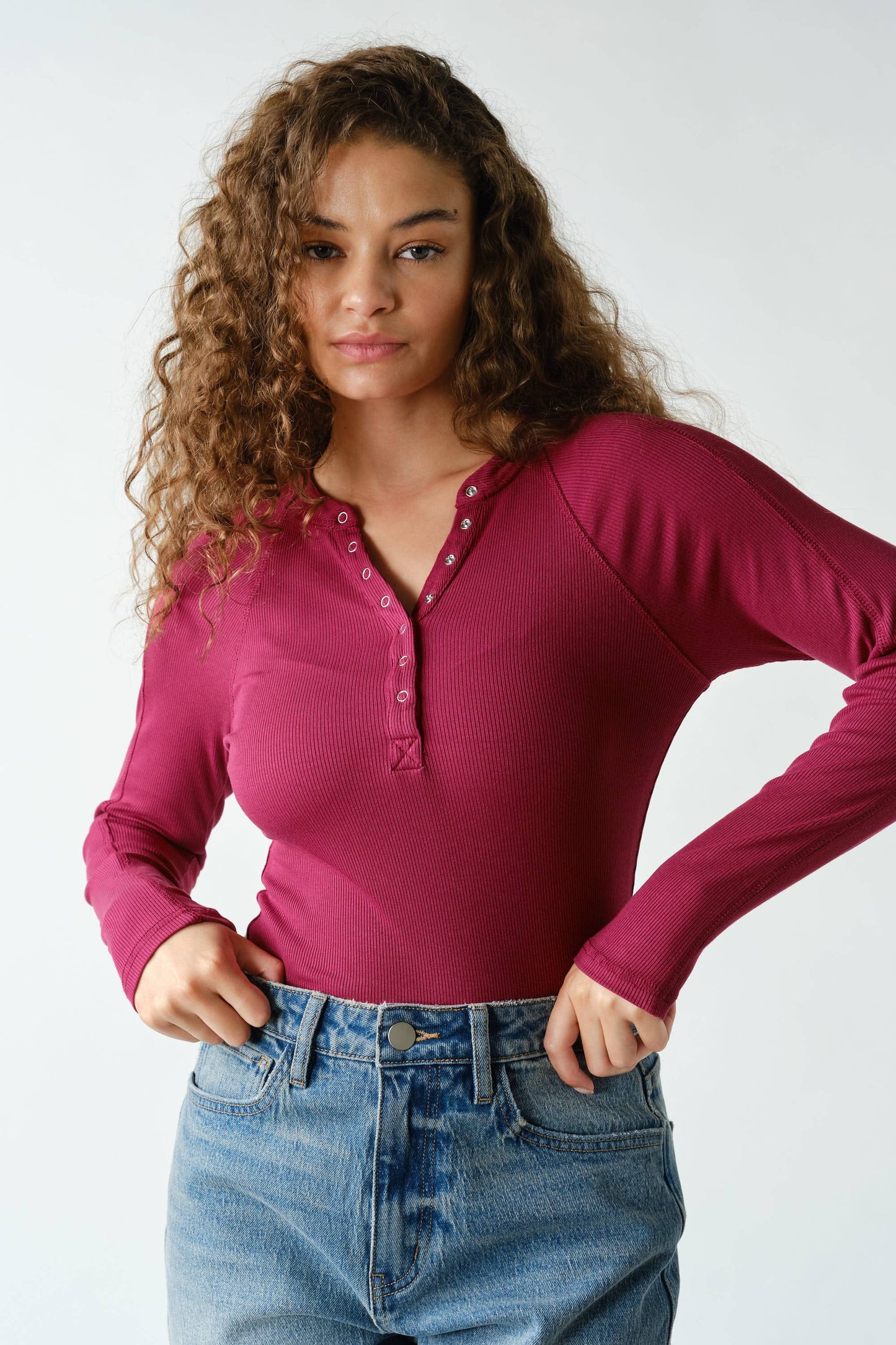 Go with the Flo Henley Top