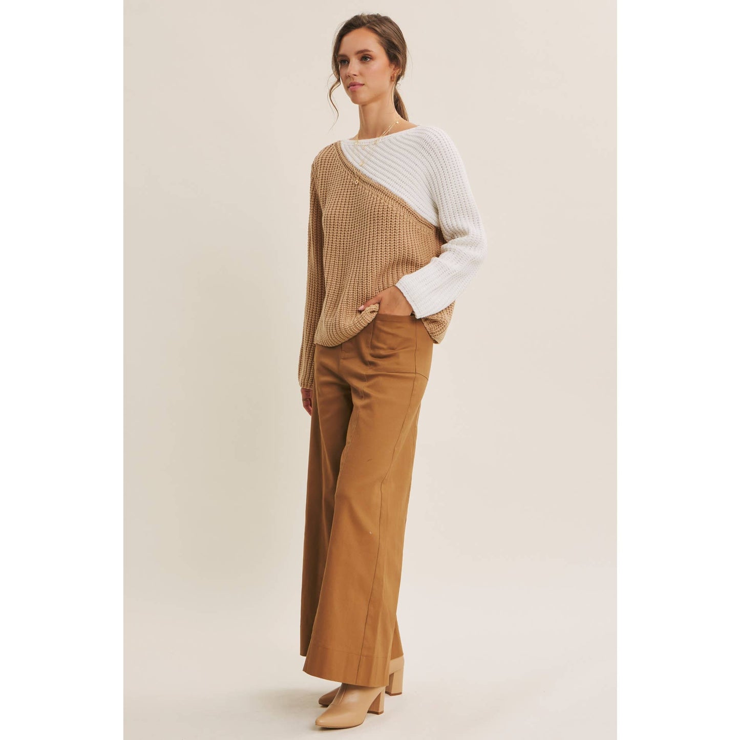 Coffee Shop Colorblock Top