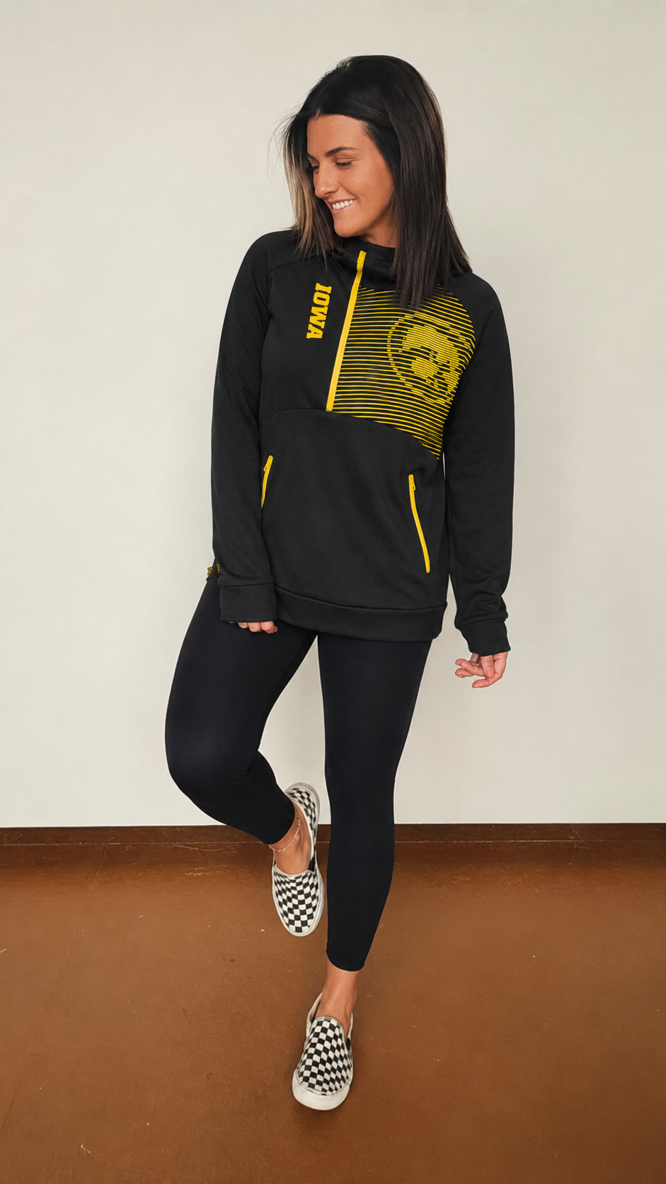Crissie Half Zip Iowa Hoodie