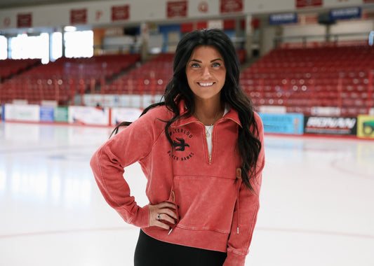 Hockey Time Black Hawks Red Pullover