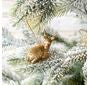 Laying Deer Gold Ornament