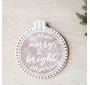 Asst Wood Round Ornament Signs