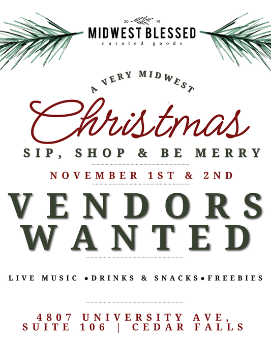 A Very Midwest Christmas Vendor Sign Up - 8X10 Booth Space