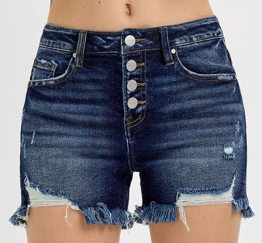 1-2-Step Denim Shorts