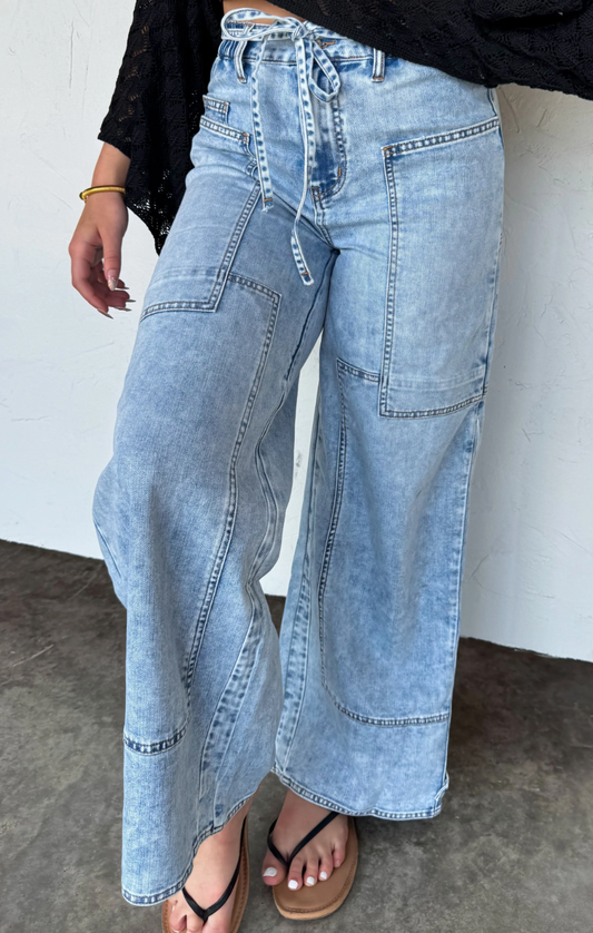 Wild & Free Tie Waist Jeans