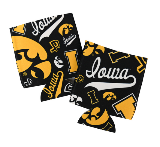 Iowa Hawkeye Double Size Koozie