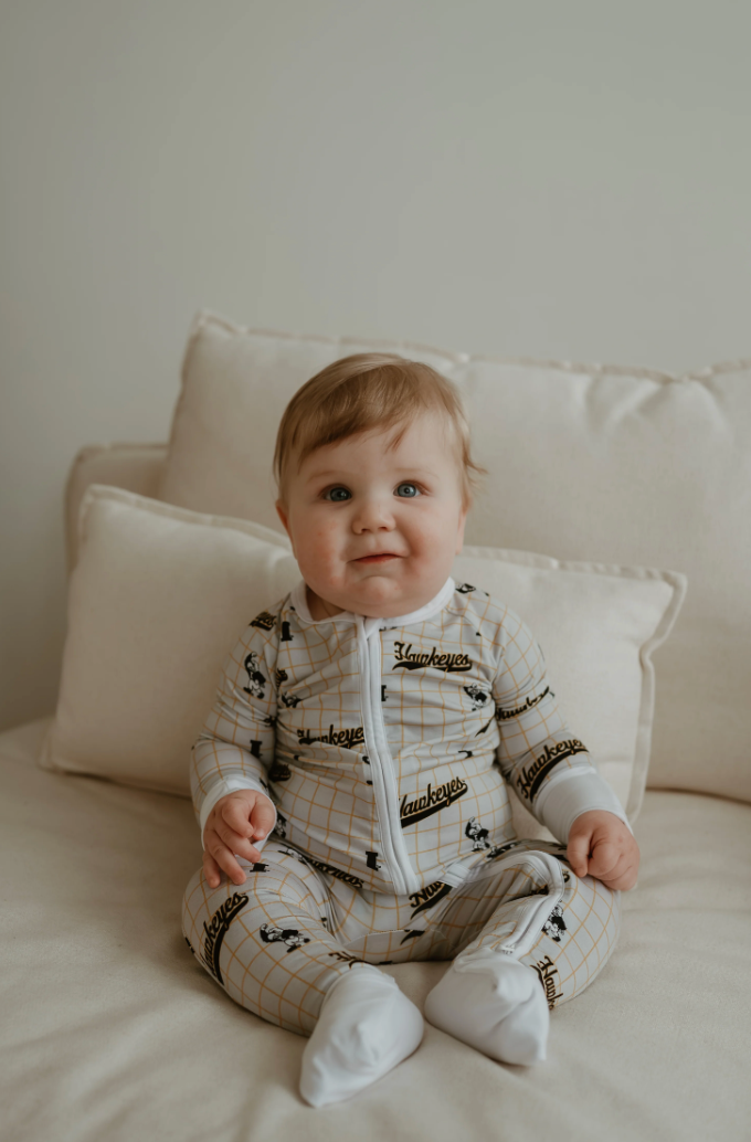 Zip Onesie - Vintage Iowa