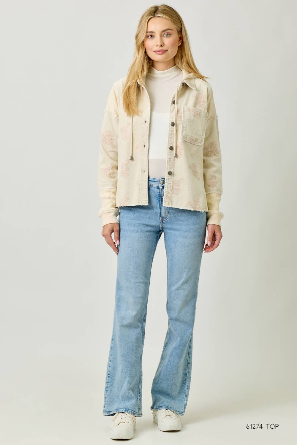 Baby Blues Floral Shacket
