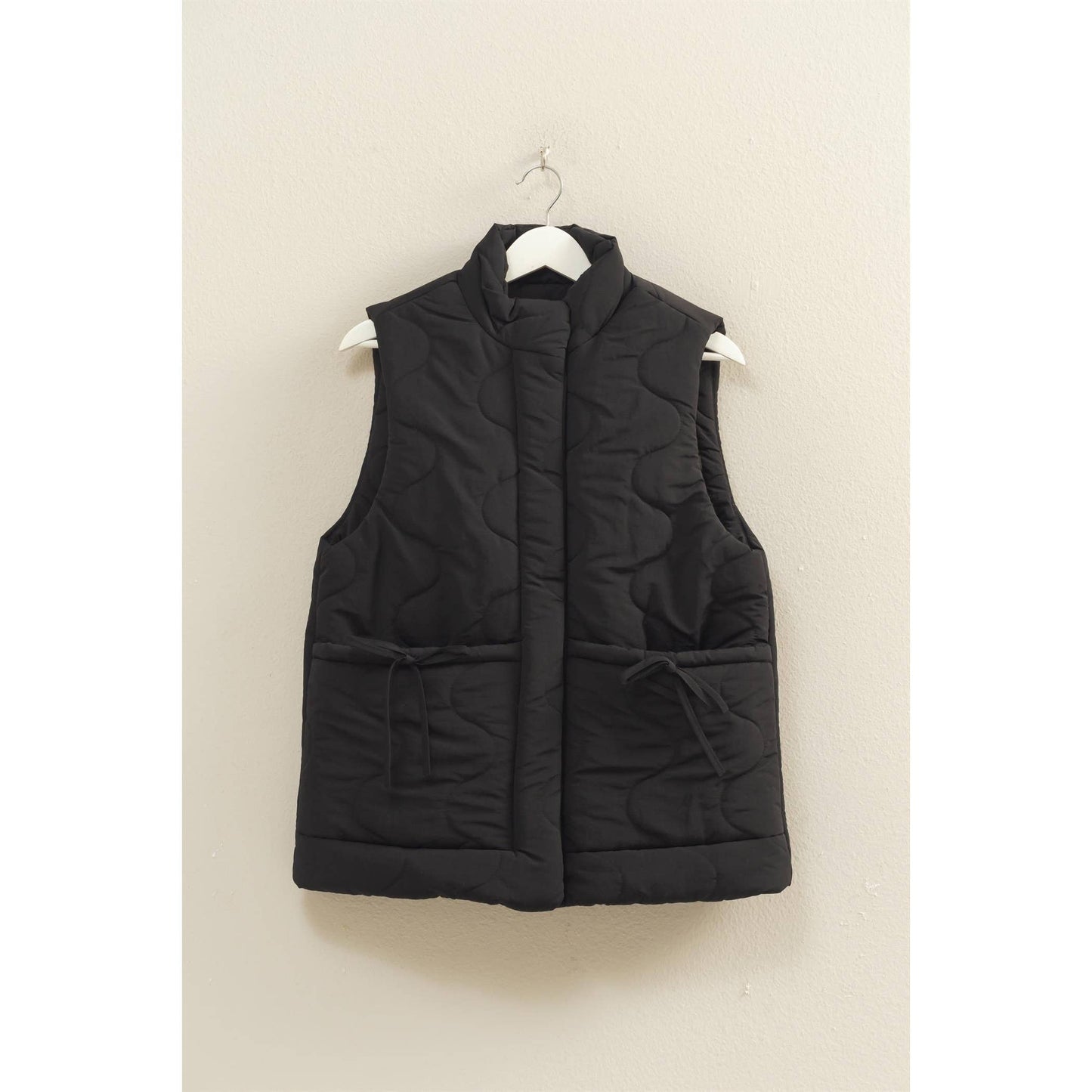 Quilted Wave Red Vest