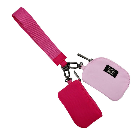 Dark Pink Lulu Mac Double Pouch
