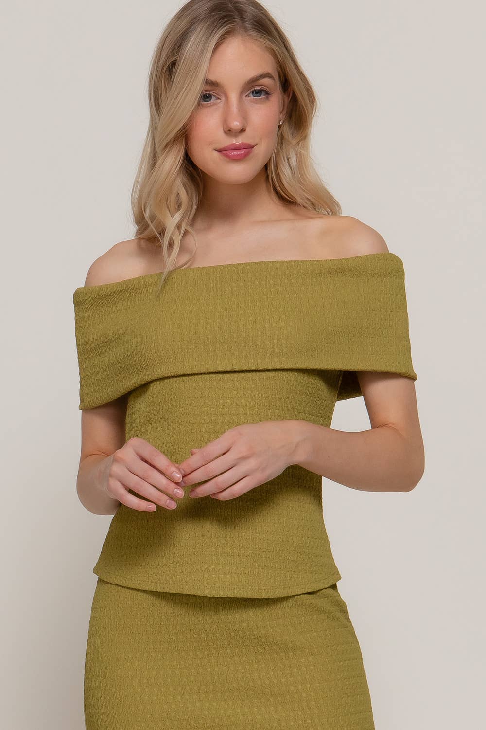 Come Sail Away Off Shoulder Top
