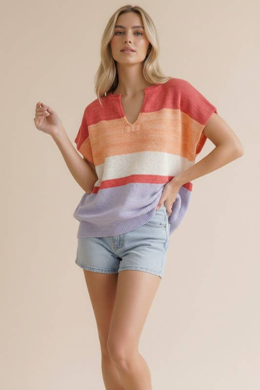 Wave on Wave Stripe Top