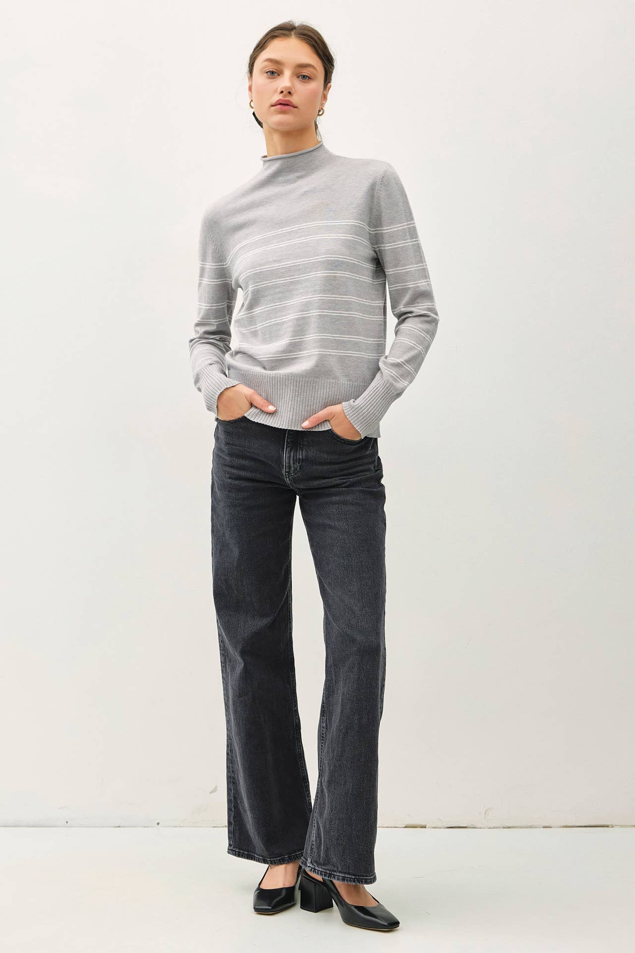 Synthia Mock Neck Top