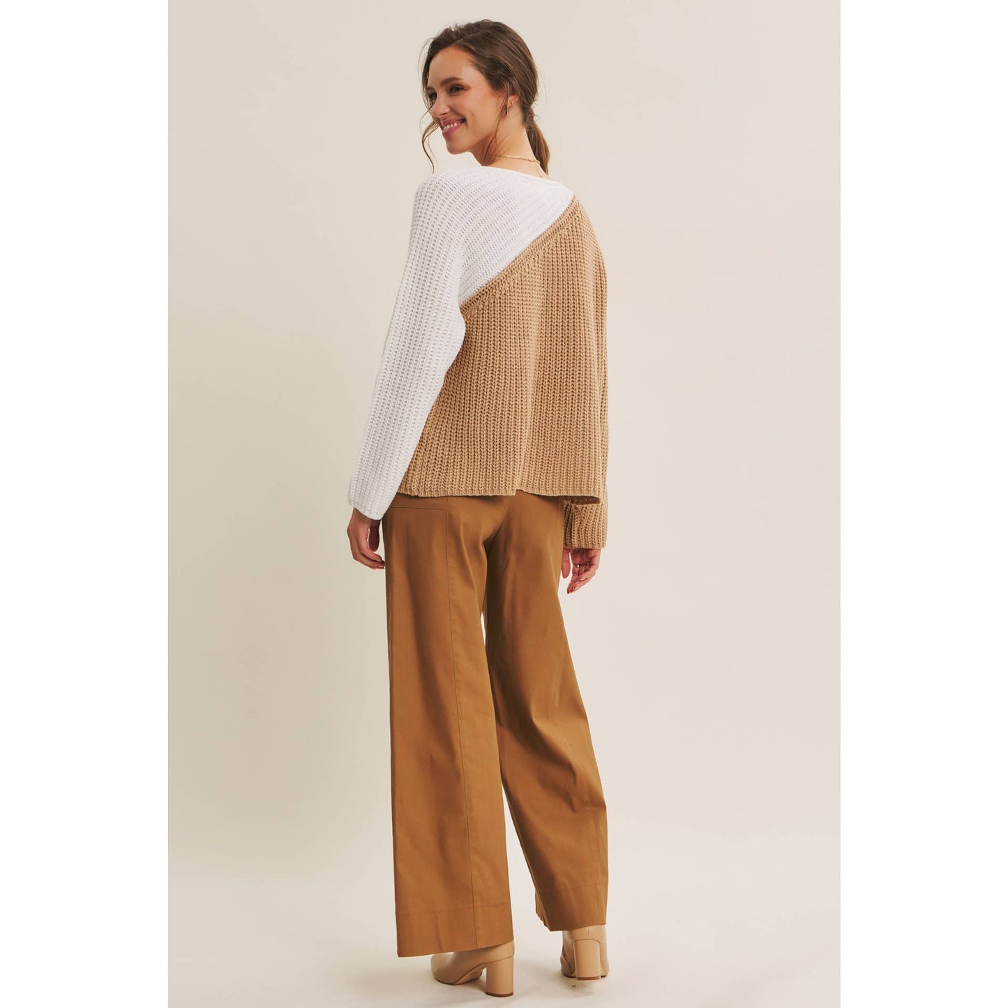 Coffee Shop Colorblock Top