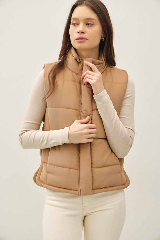 Mocha Suede Vest
