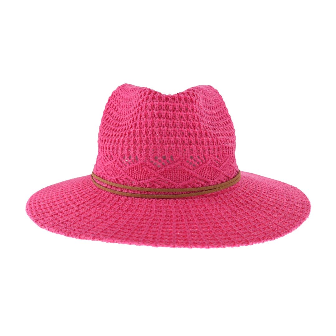 Cotton Knit Panama Hat