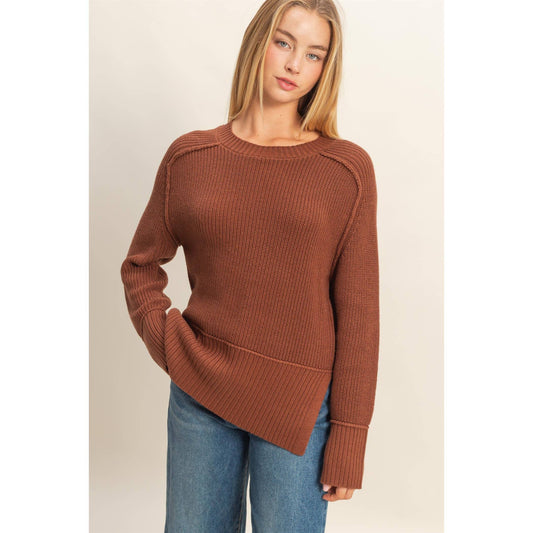 Chiara Side Slit Sweater