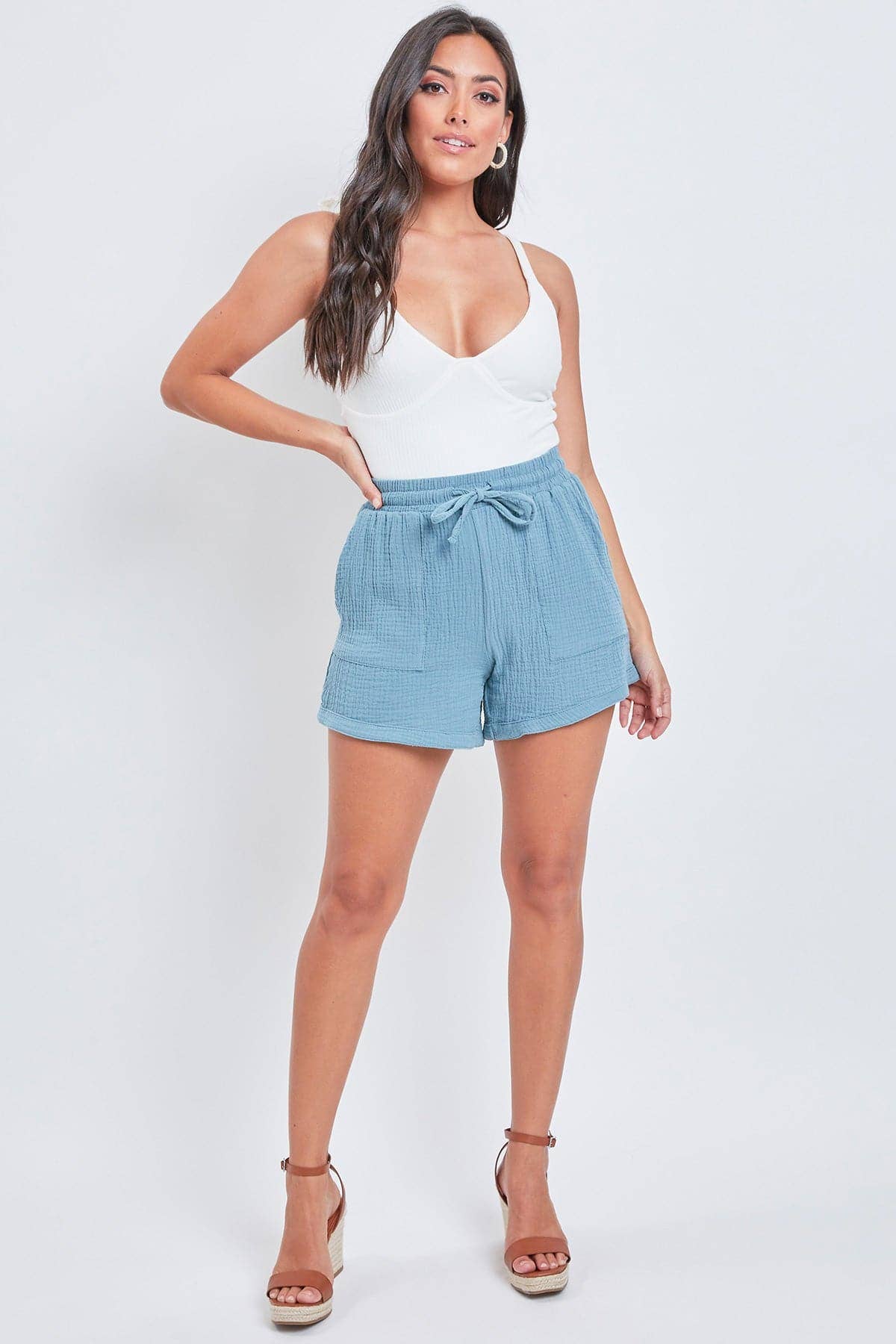 Flower Child Linen Shorts