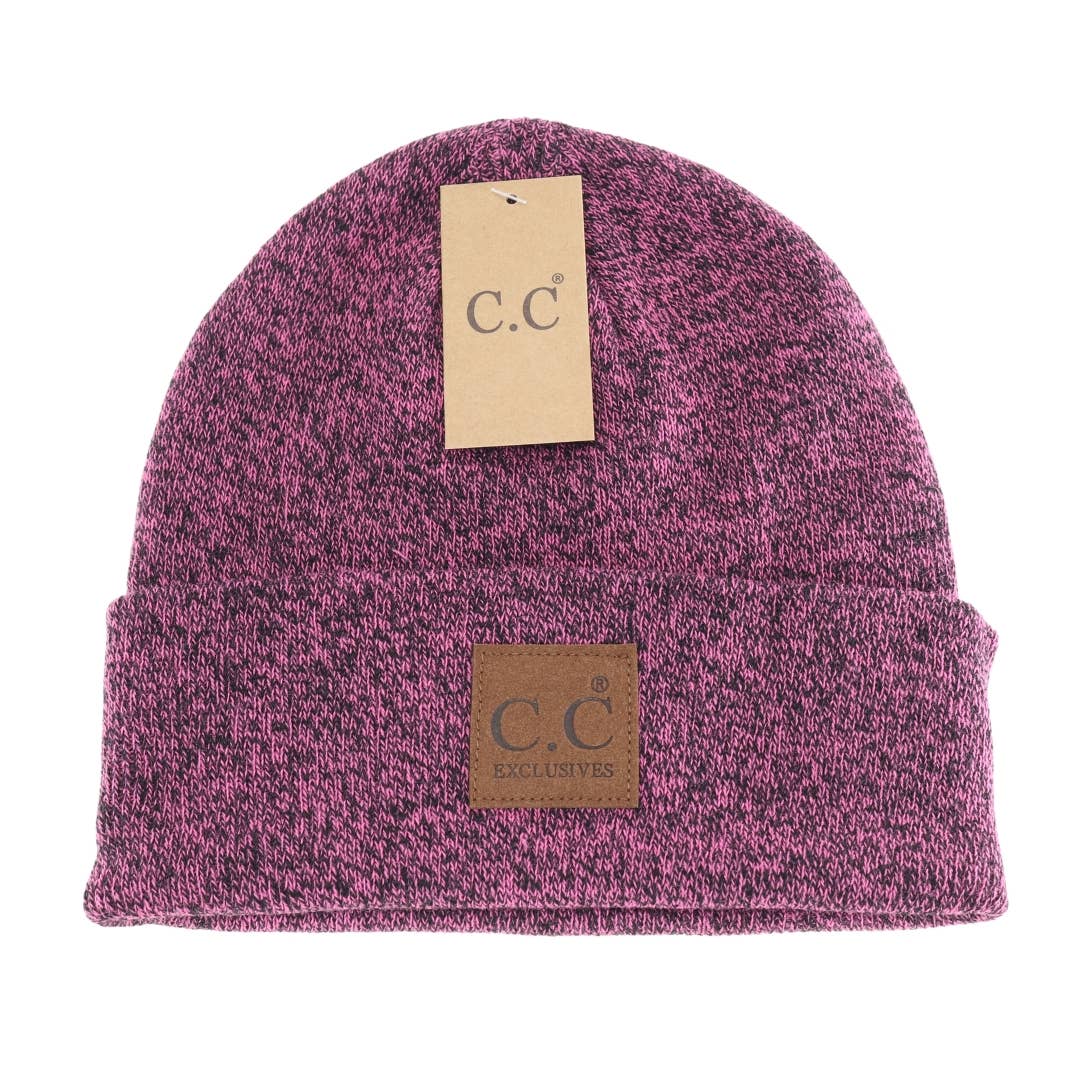 Beige CC Logo Beanie