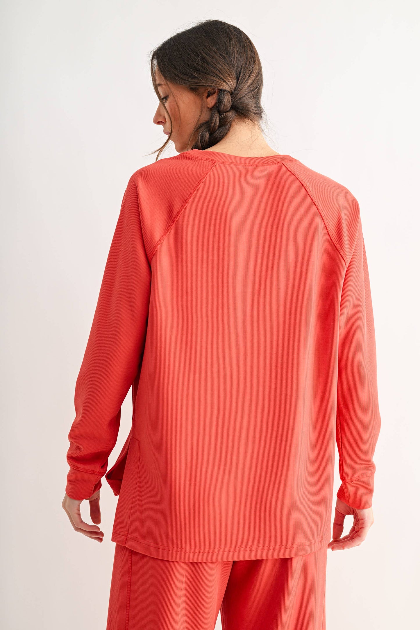 Luxe Sand Raglan Top