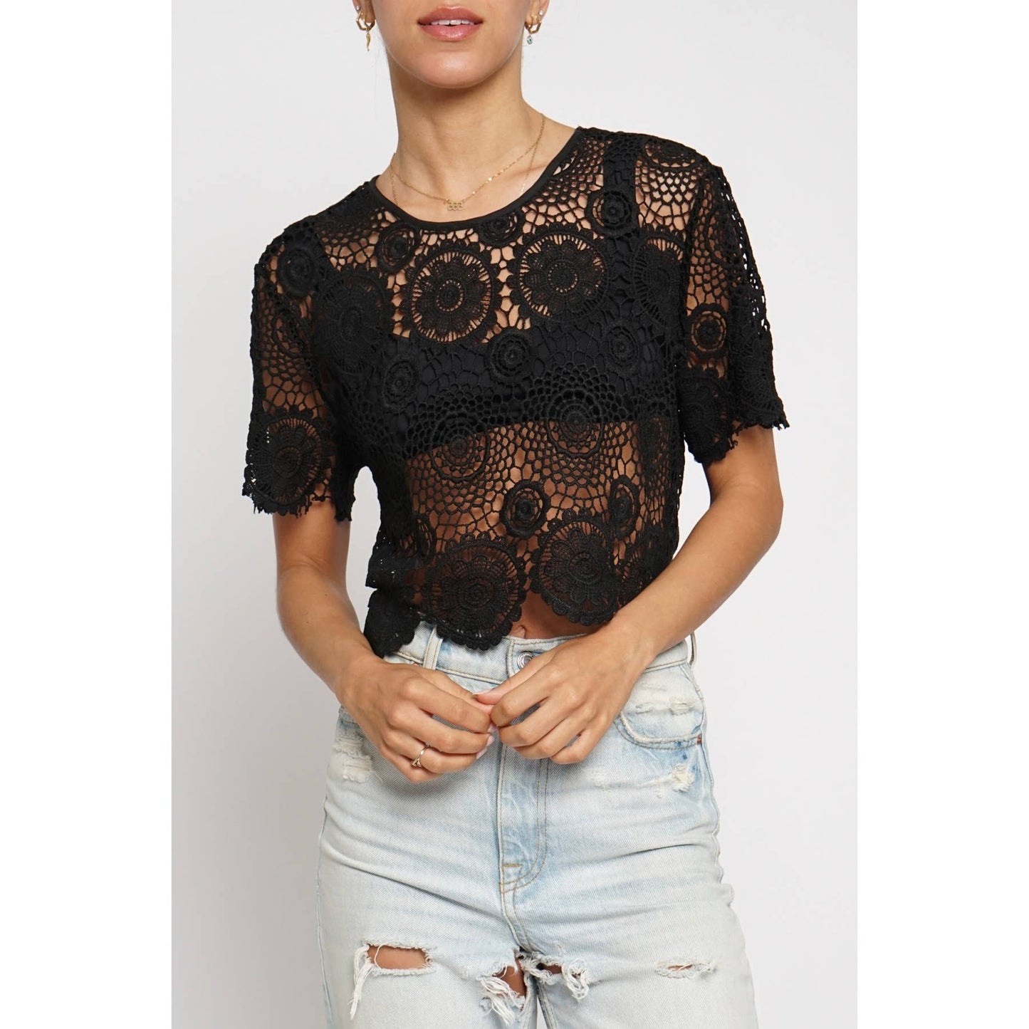 Lace & Grace Crochet Top