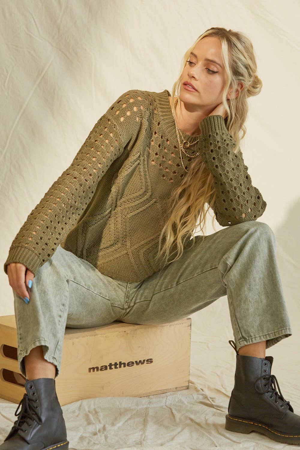 Dottie Crop Sweater