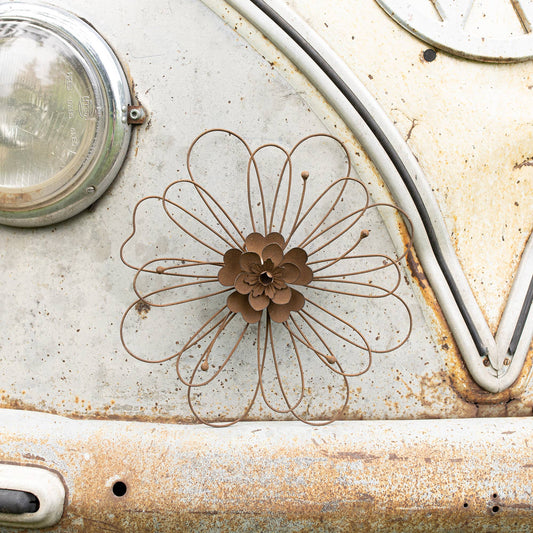 Poppy Metal Wall Flower