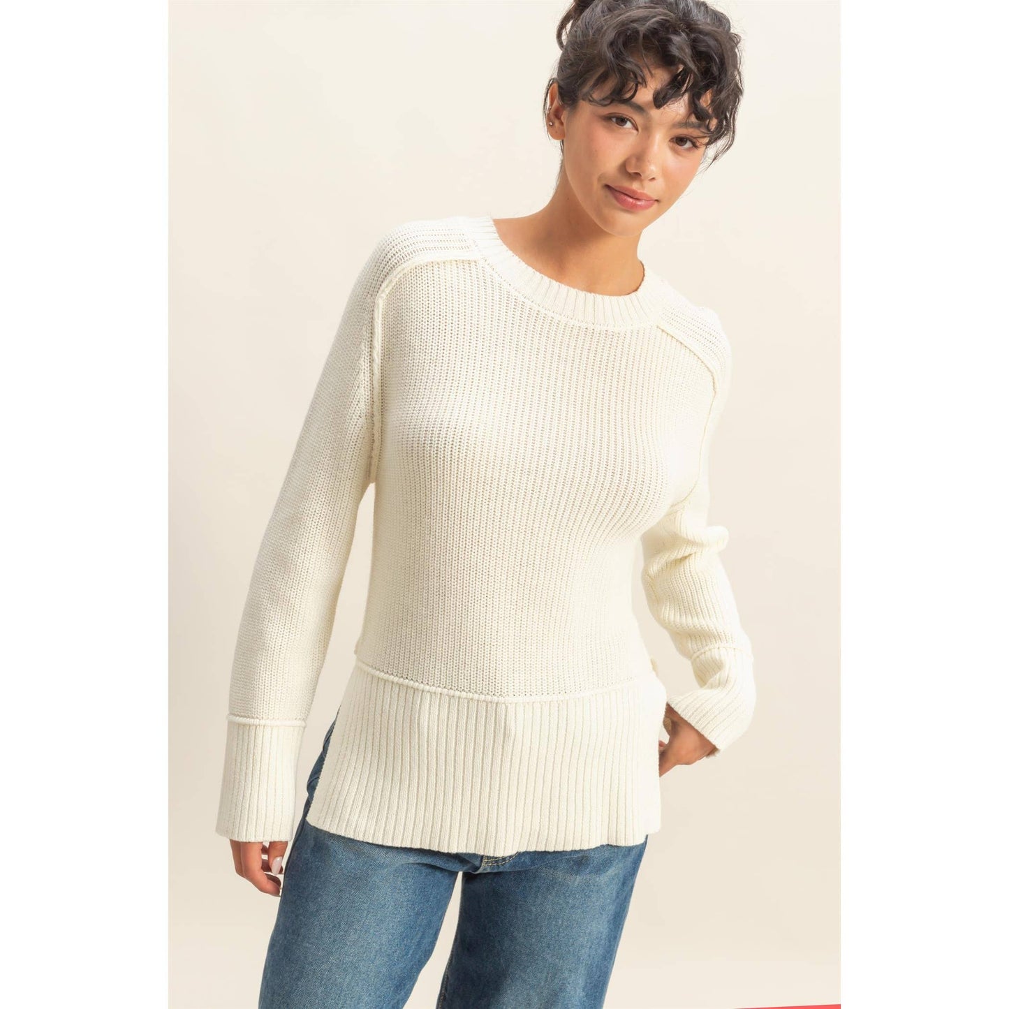 Chiara Side Slit Sweater