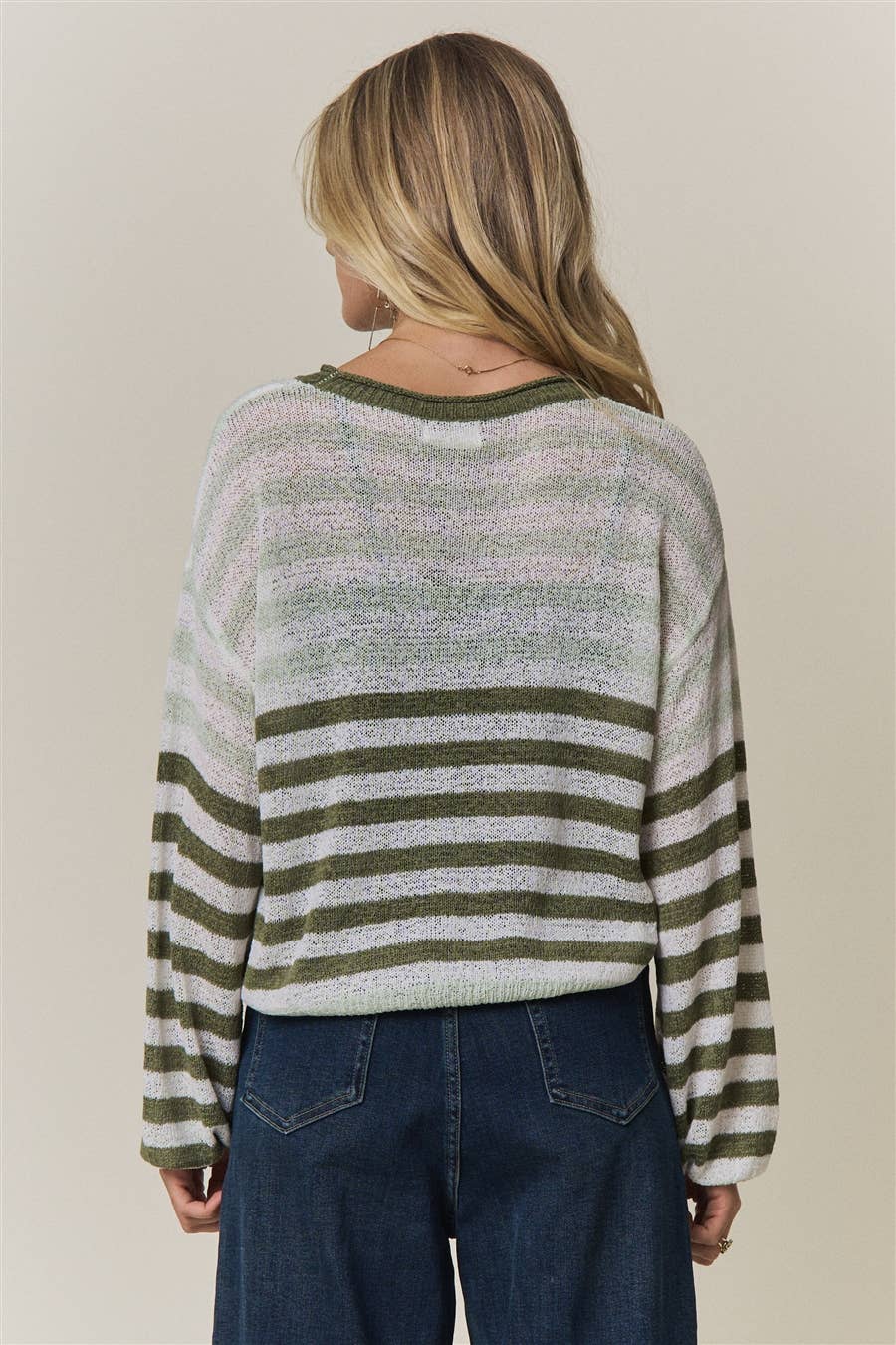 Fading into Fall Striped Sweater