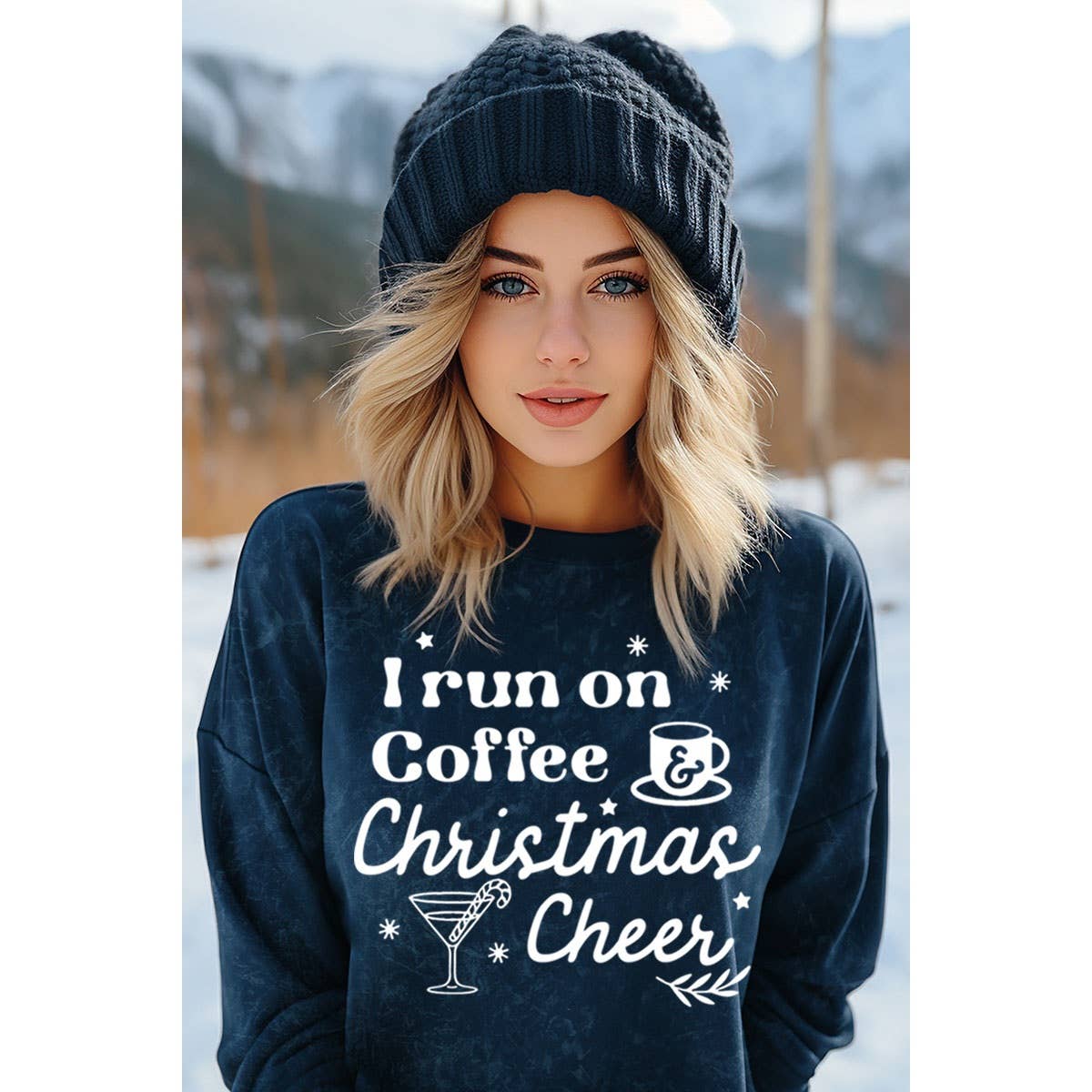 I RUN ON COFFEE MINERAL GRAPHIC SWEATSHIRTS