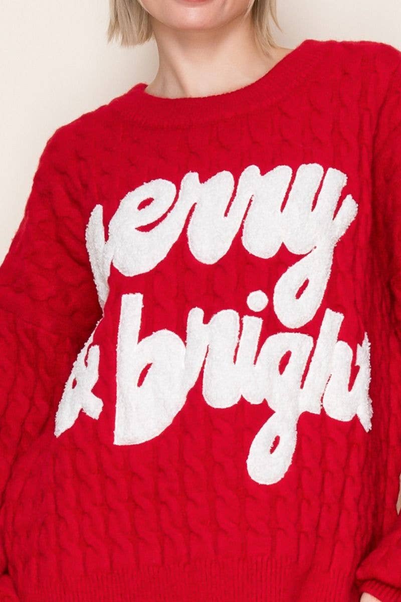 Merry & Bright Green Pullover