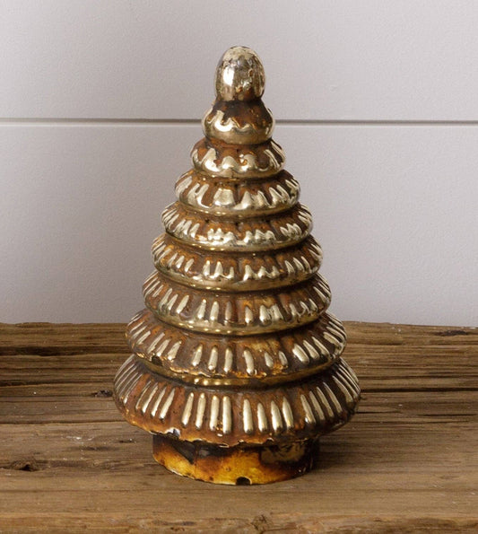 Rust Finish Mercury Glass Tree, Sm (PC)