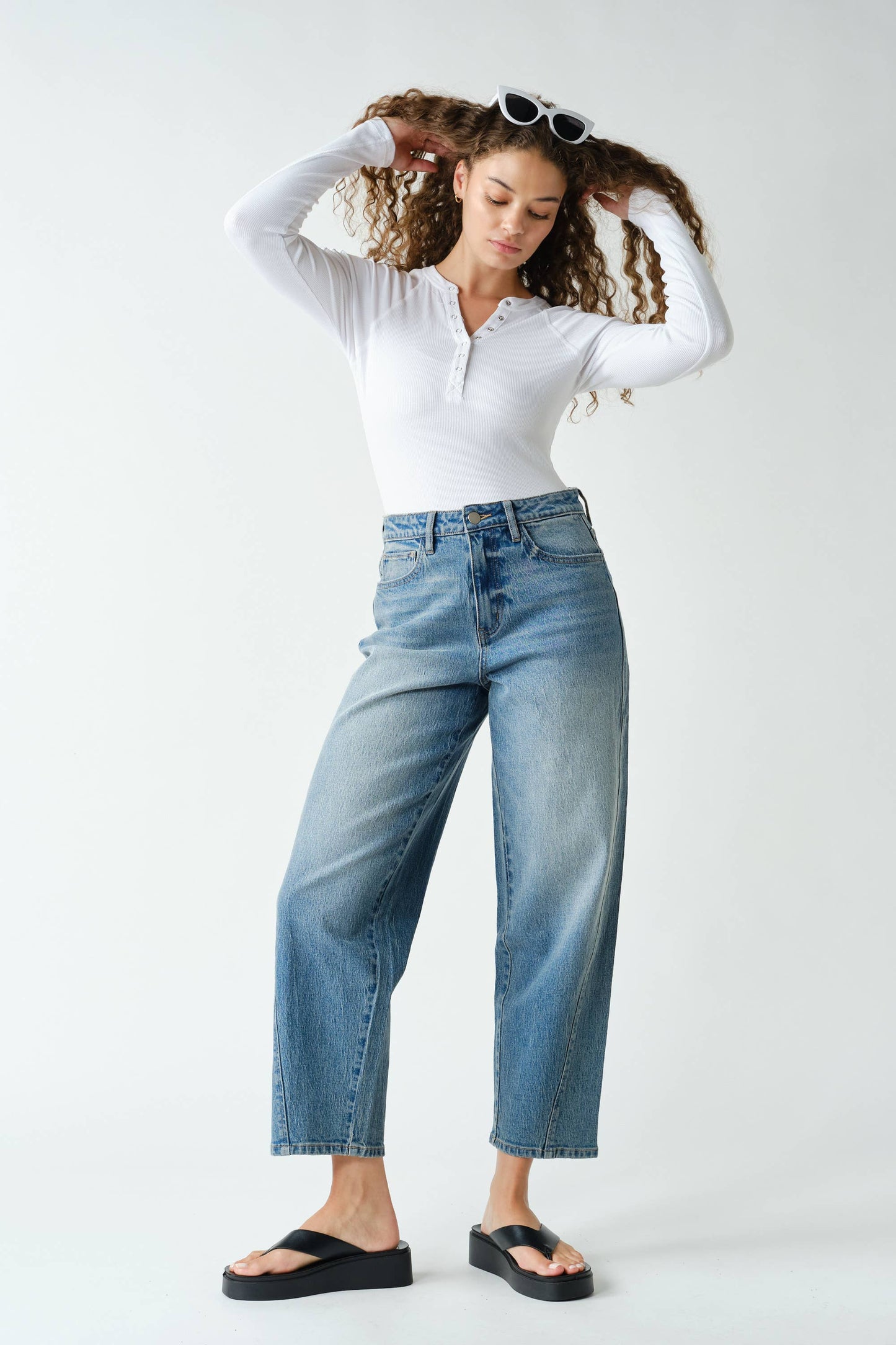 Go with the Flo Henley Top