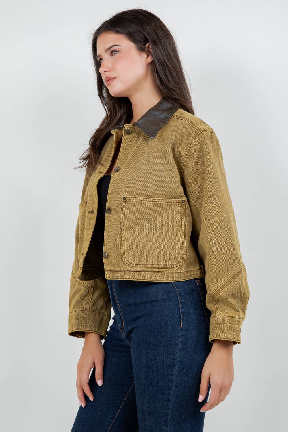 Breaking Camp Cotton Twill Cropped Barn Jacket