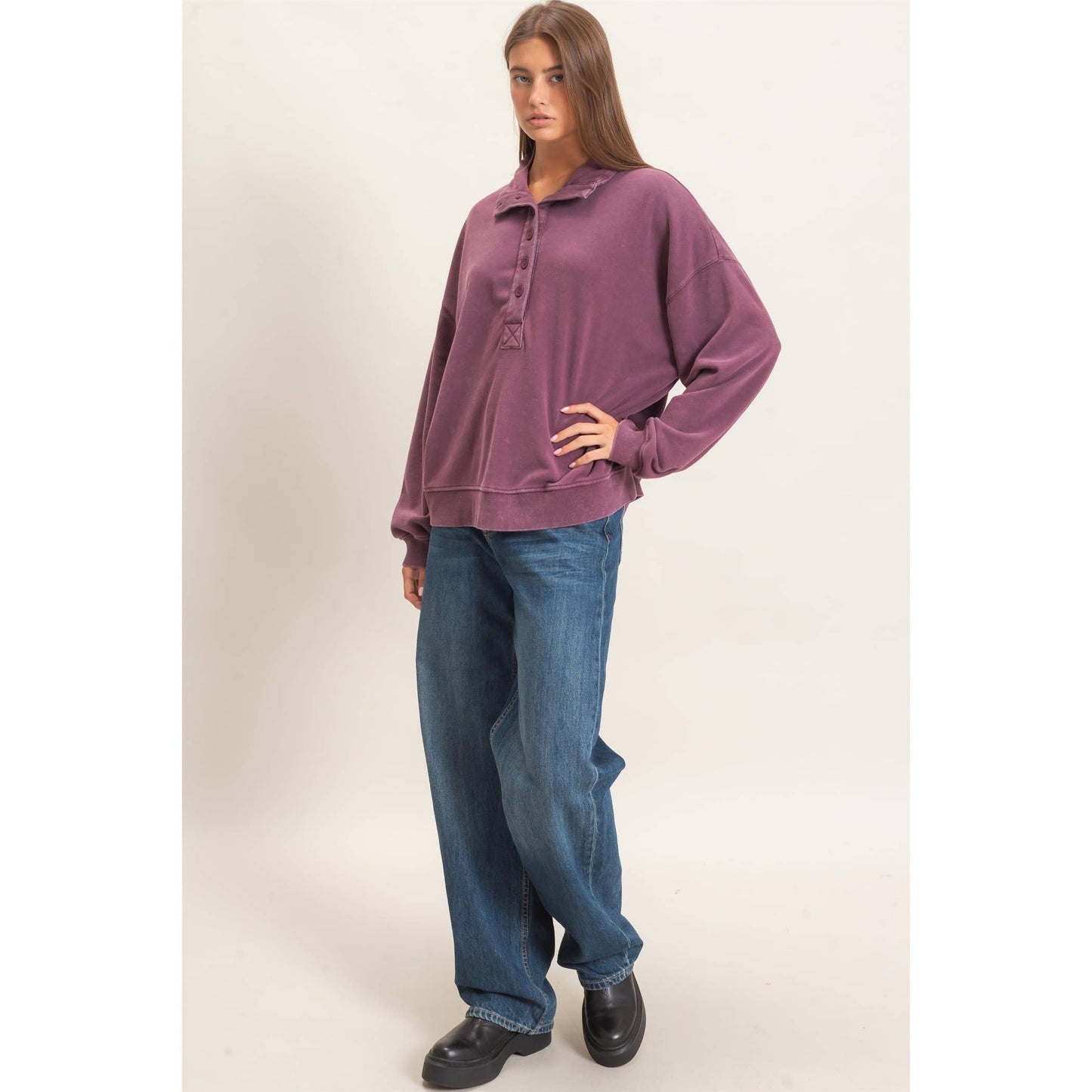 Cozy Vibes Mineral Wash Sweatshirt